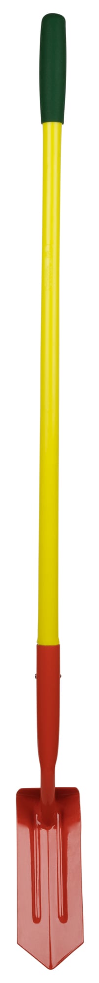 Shovel, 4 in. blade width, 48 in. handle length, Trenching shovel type, Fiberglass handle