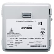 2PH, 3W, 240V, Small Outdoor Enclosure, 01 Installed Meter, Mechanical 1 KWH Counter, 200:0.1, Black