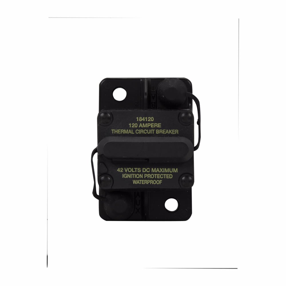 Eaton Bussmann series CB181F automotive circuit breaker, 120A, Automotive, type I, high amp, Waterproof