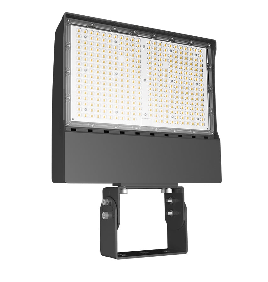 Floodlights 13394-30618 Lumens X17 Adjustable 205/150/100W Field Adjustable Cct 5000/4000/3000K Trunnion Mount Twistlock Photocell Bronze