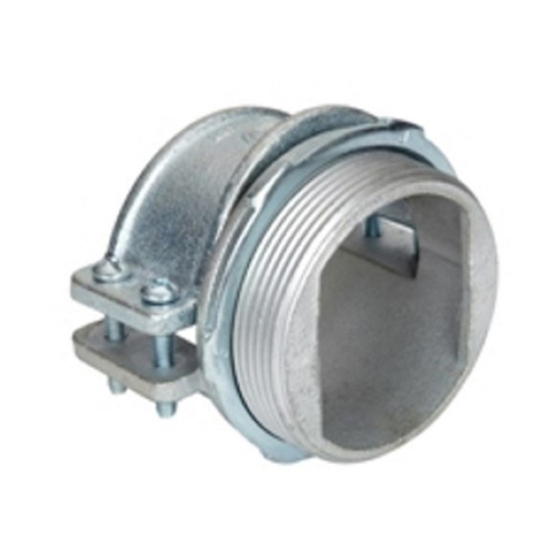 Connector, Strap, Four Screw, Malleable Iron, Size K.O. 1-1/4 Inch