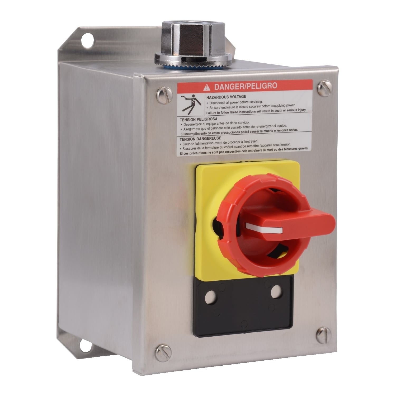 Manual Motor Switch, TeSys Vario, rotary handle, 20A, 3 pole, 10HP at 480V, metallic enclosure, UL Type 4/4X
