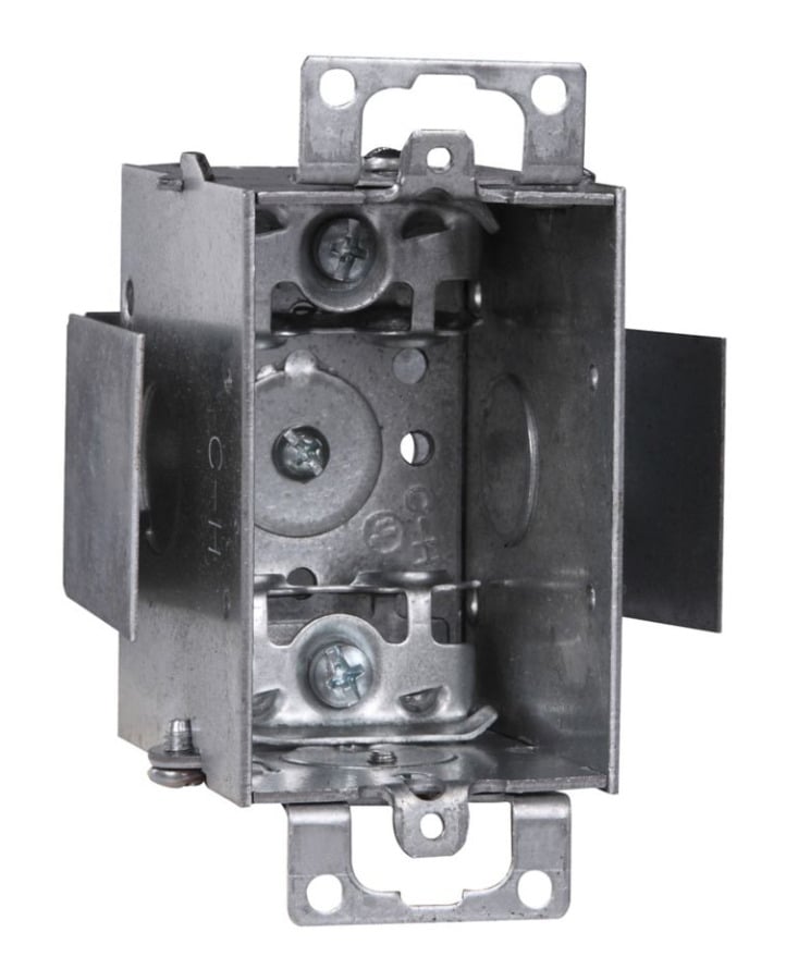 TP177 Thepitt Gangable Welded Switch Box, Steel, 12.5 cu-in Capacity, 1 Gang
