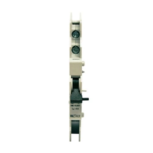 UL 489 WMZT DIN Rail Miniature Circuit Breaker Accessory - Auxiliary Contact, AC13 250V; AC15 250V; DC12 110V-220V, AC13 3A; AC15 2A; DC12 0.5-.25A, Lift terminals, Finger and hand touch safe, IP40 enclosure, 45 mm frame, 0.5-2.5 mm2 wire