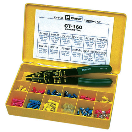 Terminal Kit With Crimp Tool, Plastic Bo