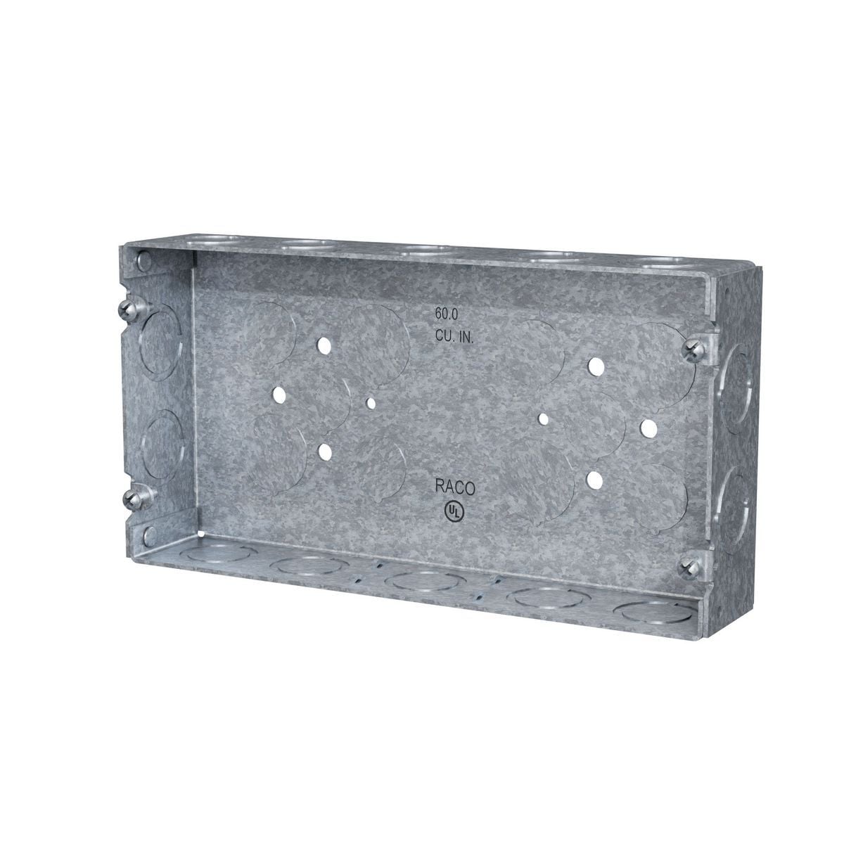 Gang Boxes, 1-5/8 In. Deep - Welded with Conduit KO's, 3-Gang
