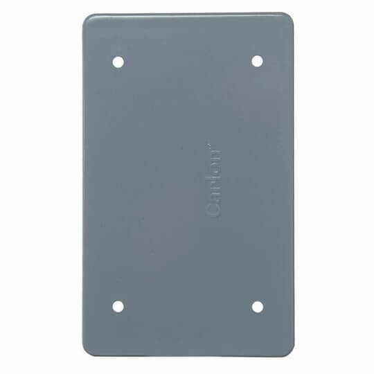 1-gang weatherproof Blank Cover - Gray