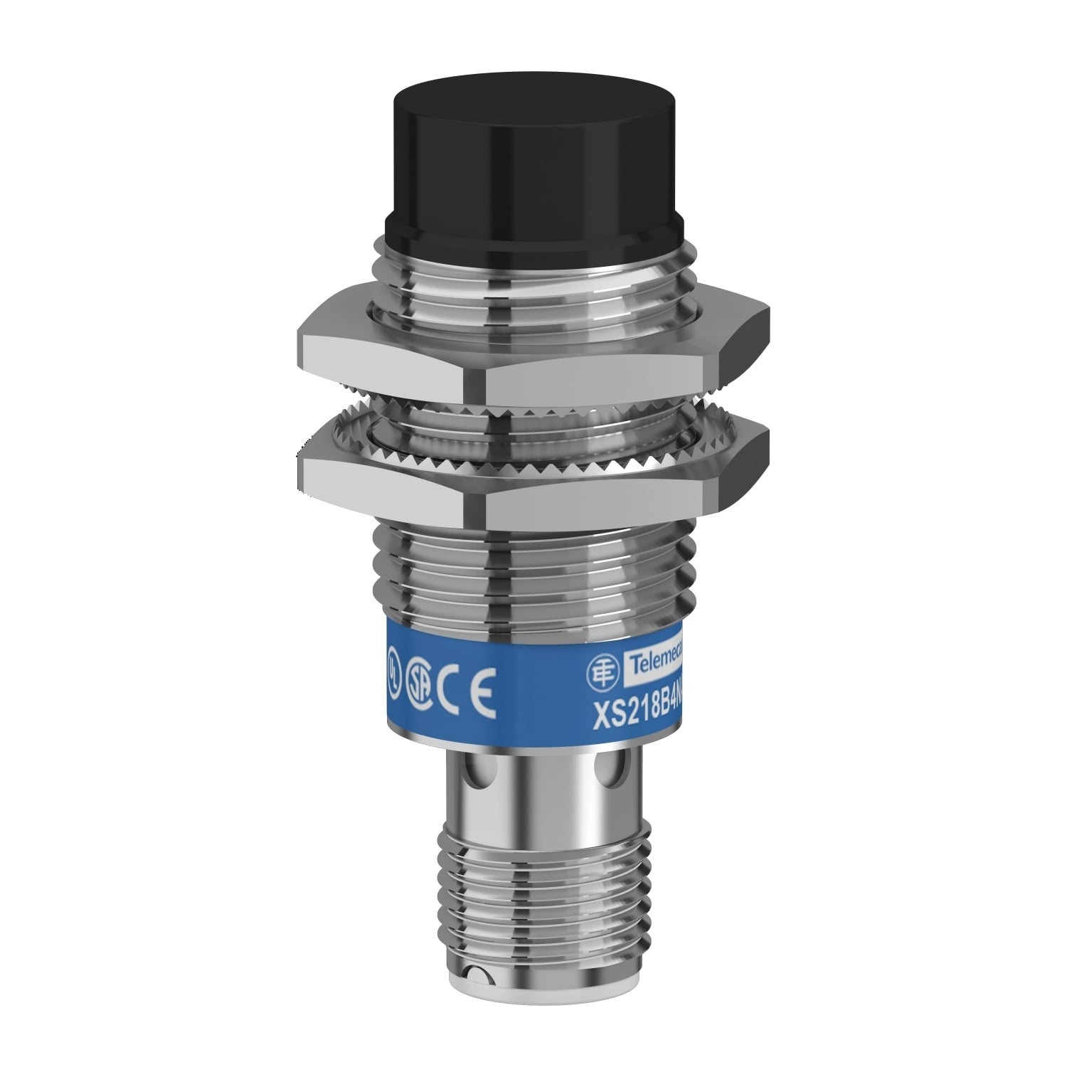 Inductive proximity sensors XS, inductive sensor XS2 M18, L51mm, brass, Sn16mm, 12...24 VDC, M12