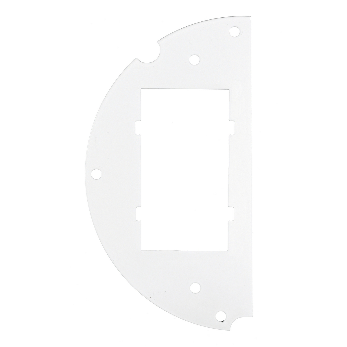 Fire Rated Poke Throughs, Recessed 6" Series, Sub Plate, 50% Left Side, (2) 1.5-Unit iSTATION Opening