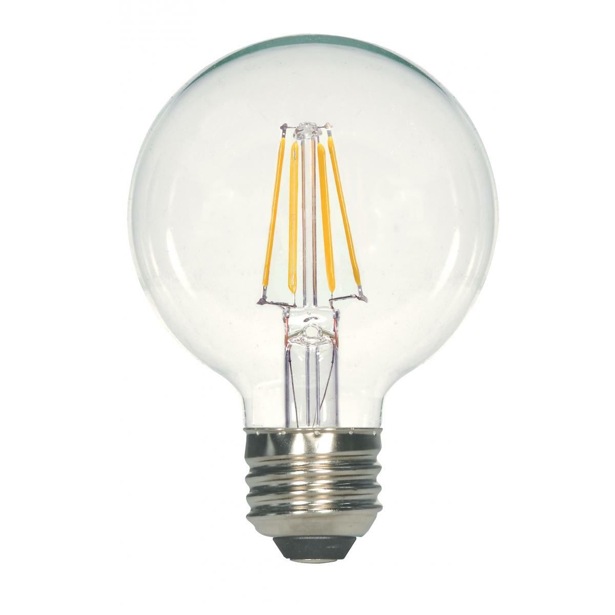 6.5 Watt G25 LED Lamp - Clear - Medium Base - 3000K - 810 Lumens - 120 Volts