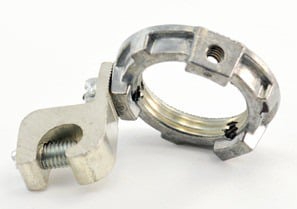 Locknut, Grounding, Zinc Die Cast, Size 3/4 Inch, 14-4 Lug