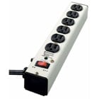 The Metal Surge Strip with 6 Outlets,  EMI/RFI filter, Lighted Switch, 6 Foot Cord.   ANSI/UL1449 3rd Edition. Type 3 Point-of-Use Surge Protective Device is Designed for Heavy Industrial use with 3-Mode Surge Protection (L-N, L-G, N-G). It Features a 15 Amp Resettable Breaker and 14 Gauge SJT Power Cord with Molded Plug