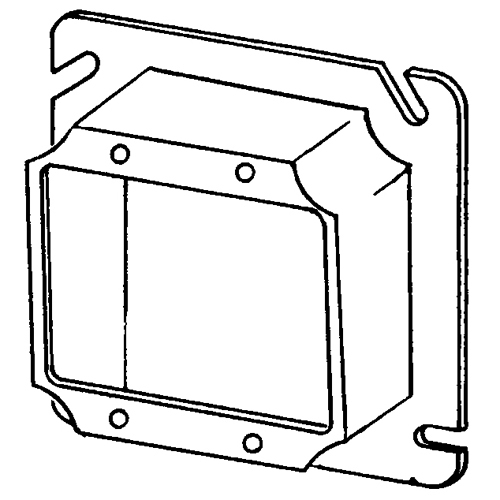 Features:Configuration Double Device, Standard:UL E18095, Material:Steel, Shape:Square, Size:4.6875 X 4.6875 X 1IN, Cubic Capacity:11.3CI