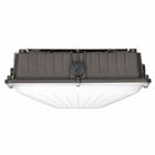 Commercial grade LED canopy luminare for use in outdoor applications such a commercial building, retail, government and educational facilities.
