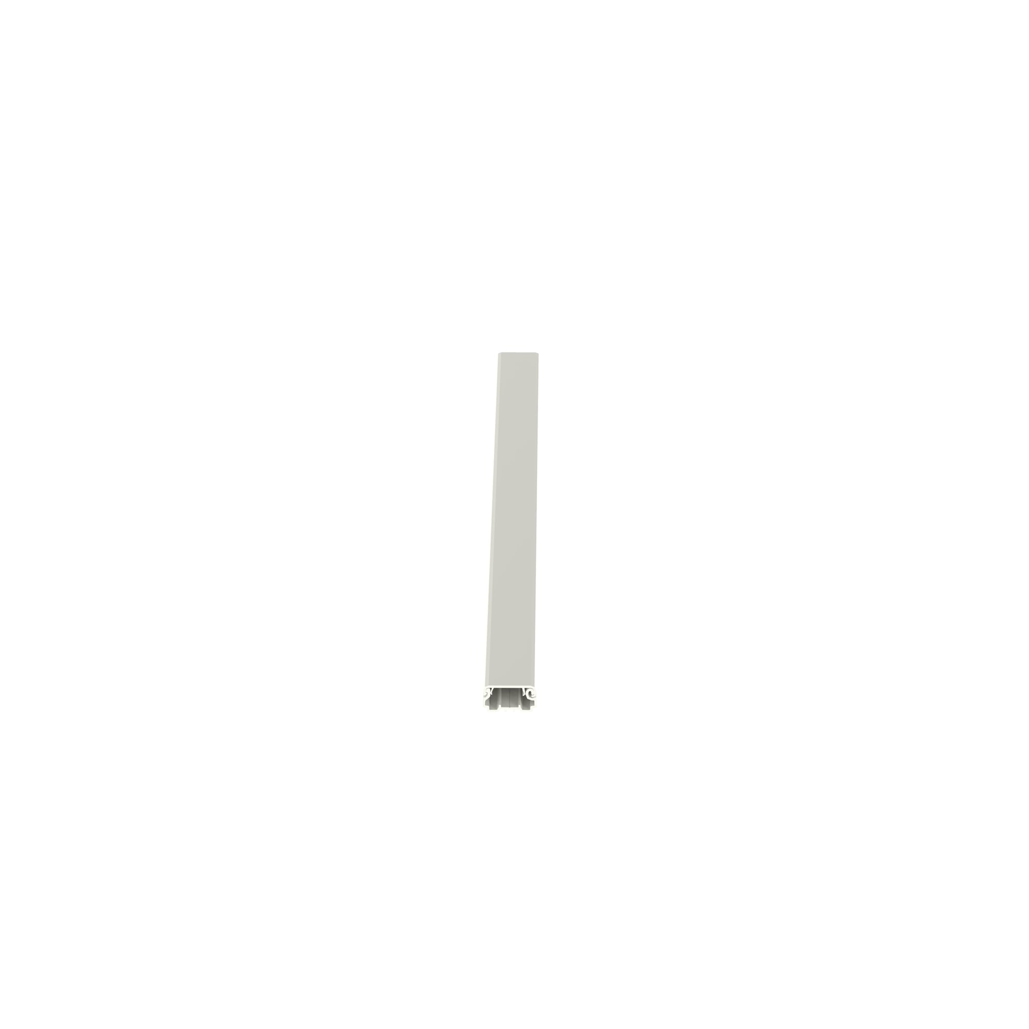 Surface Raceway, LDPH3 Pwr Rated,2-pc Latch, 6 ft, Off-White