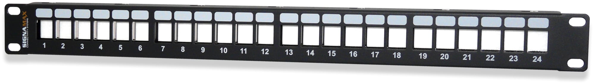 24-Port Field-Configurable Patch Panel, 1 RMU