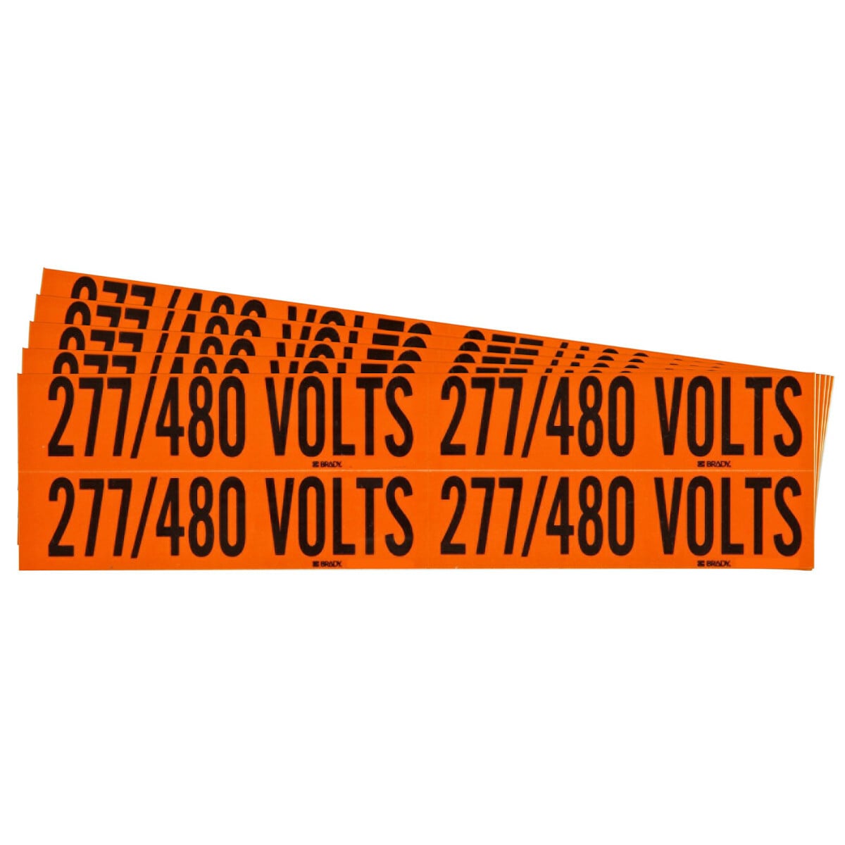 Lbl STYLE B BK on OR 277/480 VOLTS 5/PK