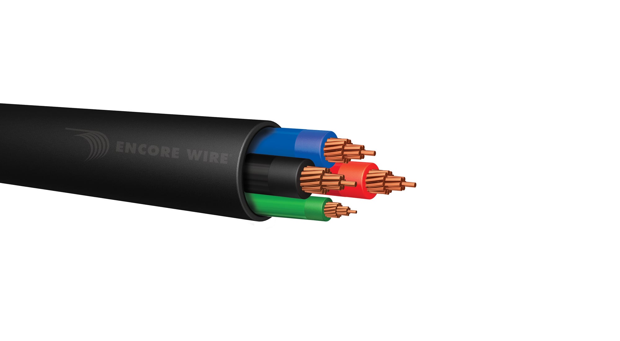 CU TRAY CABLE THHN INTEL 4/3 8GG STR BK/RD/BE 2500' REEL