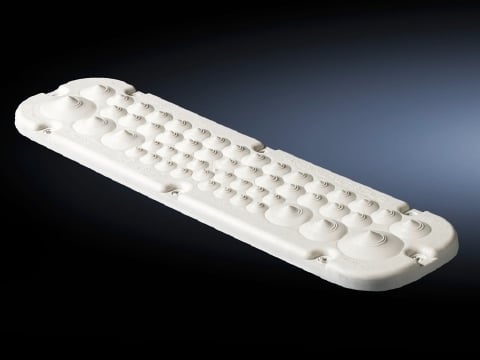 Plastic cable gland plates, with membranes