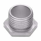 Eaton Crouse-Hinds series conduit bushed (chase) nipple, Rigid/IMC, Non-insulated, Steel, 1/2"