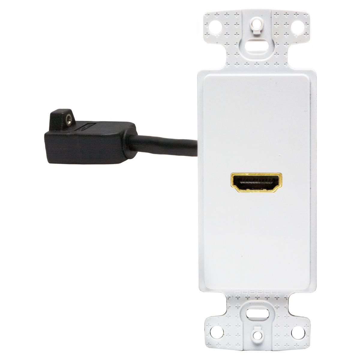 Plates, 1-Gang Frame, Decorator, With 1) HDMI, Female to Female, White