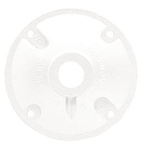Outdoor Accessory Weatherproof Cover Heavy Duty 4 Inches 1/2 Inch Tap White