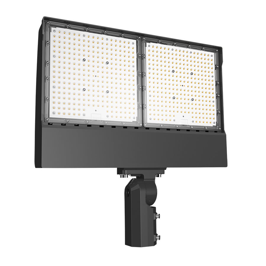 Floodlights 36633/51286/63558 Lumens X17 Power Adjustable 450/350/250W 5000K Slipfitter Twistlock Photocell Bronze