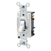 1223-SR 3-Way Grounding AC Quiet Toggle Switch, 120/277 V AC, 20 A, 800 W, 1000 VA Power Rating