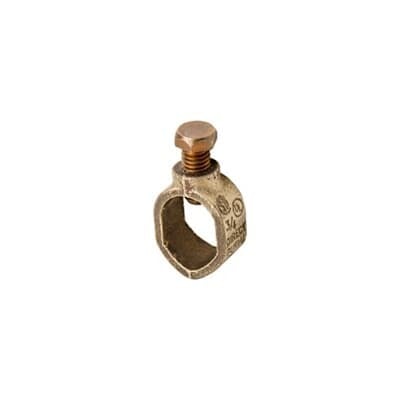 Ground Rod Clamps Type G - Budget-Line, Rod Size 3/4, Wire Range 10 Sol. - 2 Str.