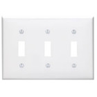 3-Gang Toggle Device Switch Wallplate, Ivory