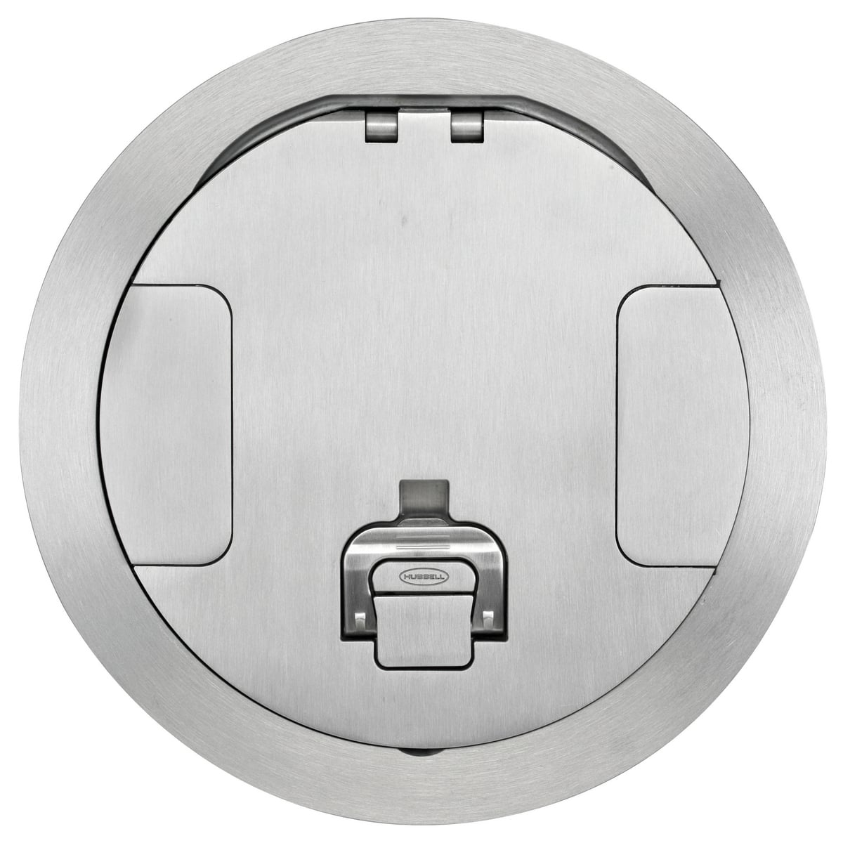 Fire Rated Poke Throughs, Recessed 8" Series, Cover Assembly, Brushed Aluminum Finish