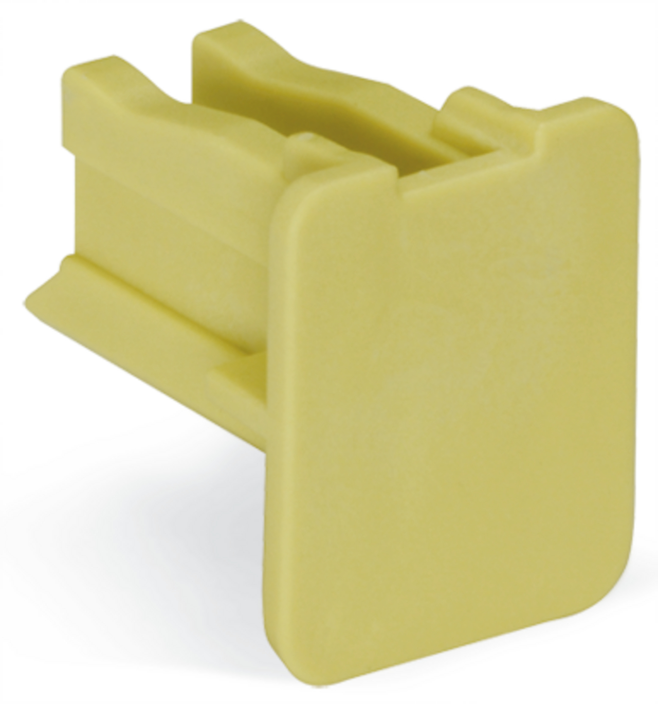 Finger guard; touchproof cover protects unused conductor entries; for 35 mm high-current tbs; yellow