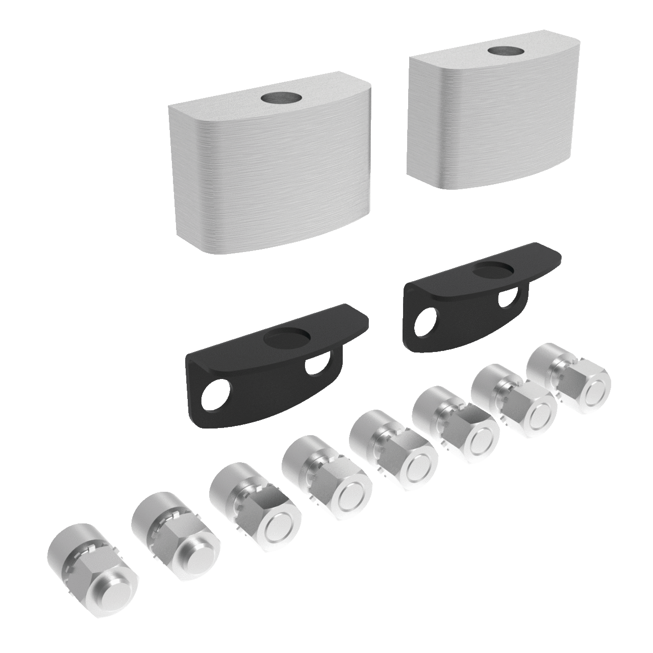 Hinge Kit 170-Degree, fits HD Swing Rack Frames, Light Gray, Steel