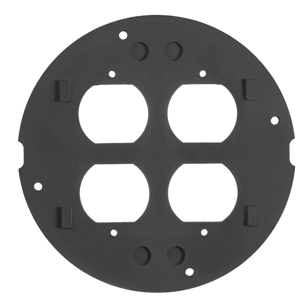 In-Floor Delivery Systems, SystemOne, Sub-Plate, Dual StyleLine Decorator Openings, Black