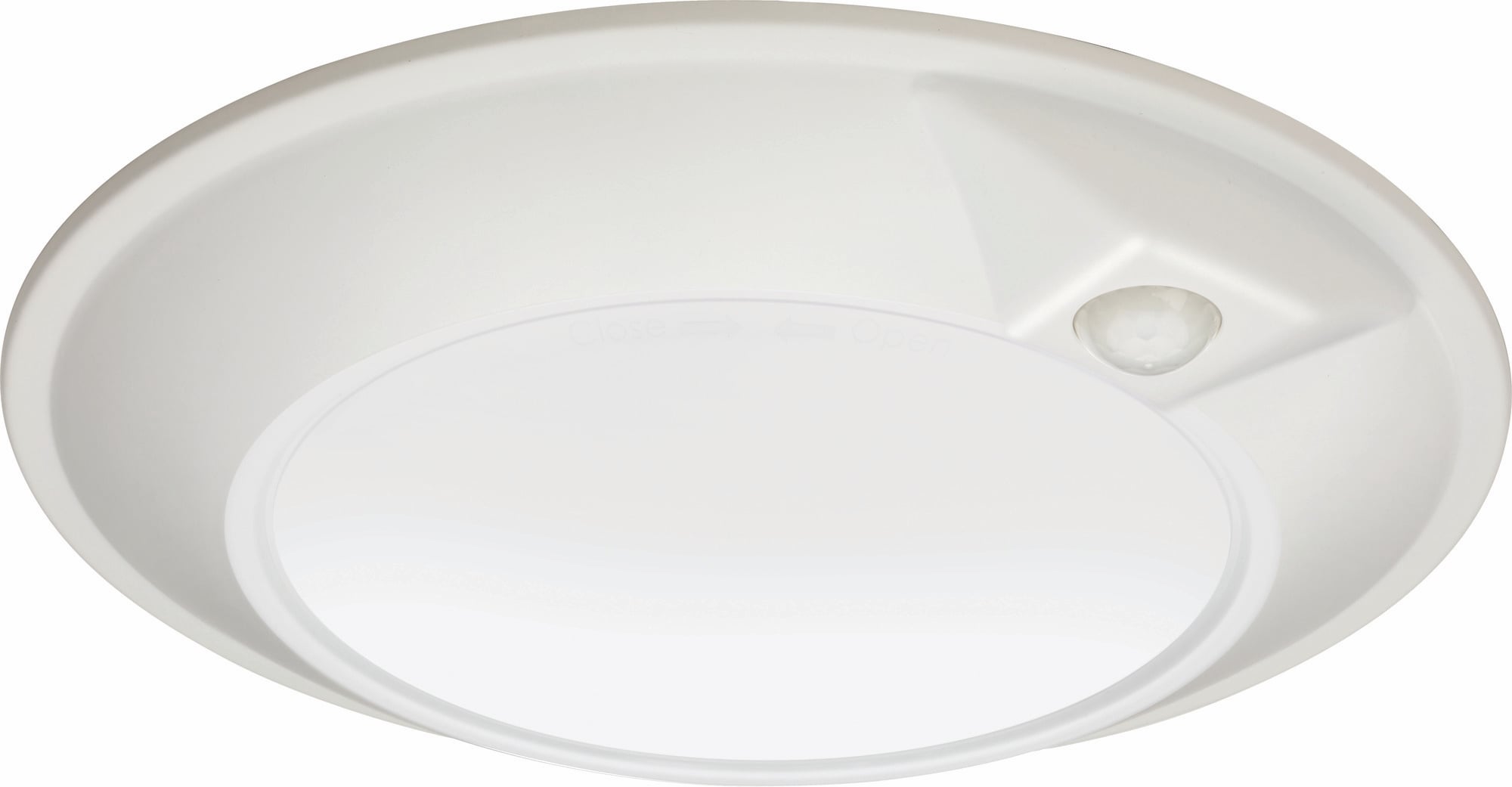 The Juno SlimBasics 6in JSBT Slim Tapered Switchable White LED Disk Light is designed to be the lowest total installed cost solution for residential spaces. The matte white aluminum housing is aesthetically pleasing bringing a design element that blends with any dcor. The JSBT features a switchable white color temperature switch on the back of the product allowing you to choose between three (3) easy color temperature adjustments (3000K Warm White, 4000K Cool White, or 5000K Daylight), plus it includes a Passive Infrared (PIR) sensor that provides automatic light activation when someone enters the room and is factory set to automatically turn off after 40 seconds of no movement making it the perfect solution for closets, pantries, hallways, stairways, bathrooms and much more!