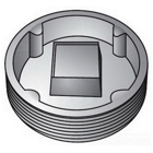 OZ-Gedney Type PLG Patented Threaded Insert Plug, Size: 5 IN, Malleable Iron, Finish: Zinc Electroplated, Connection: Threaded NPT, Body Thick: 1-3/8 IN, Third Party Certification: UL File Number E-34997 Suitable For Wet Locations, UL Listed For H