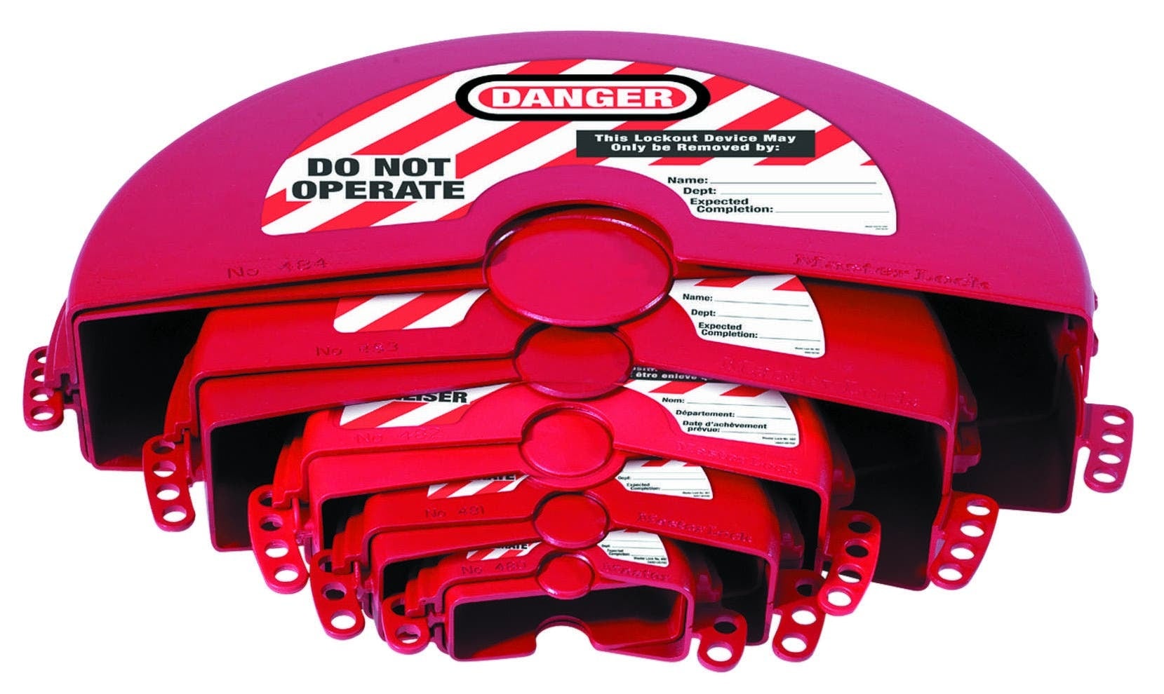 IDEAL, Valve Lockout Kit, Gate, Lockout Material: Xenoy Thermoplastic Body, Temperature Range: -50 DEG F (-46 DEG C) To +350 DEG F (177 DEG C), Includes: Set Of Five Sizes (1 IN To 13 IN)