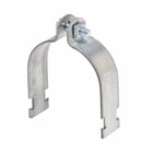 Eaton B-Line series strut pipe clamps and accessories, .12" height, 9.064" length, 1.25" width, 1000 lbs, Steel, Include combination recess hex head machine screw, Electro-plated zinc, 3/8 - 16