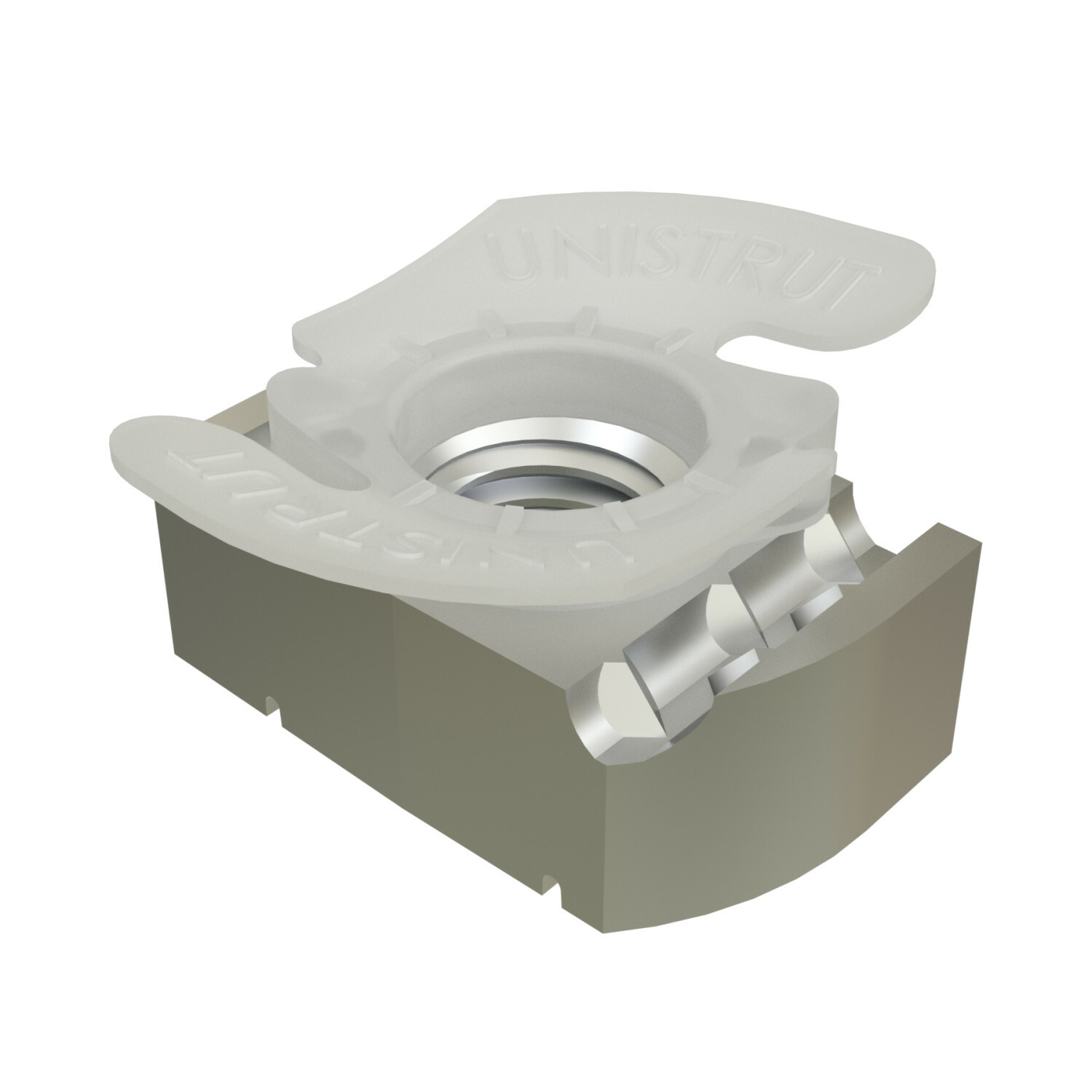 UNISTRUT CHANNEL NUT, 3/8"-16, 1-1/2"x 3/4"x 1-23/64", TOP GRIP, SS