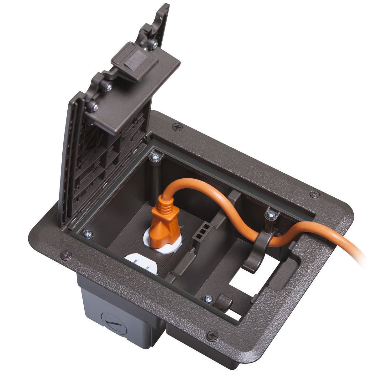 Outdoor Comforts? Weatherproof Deck Outlet Cover, Bronze