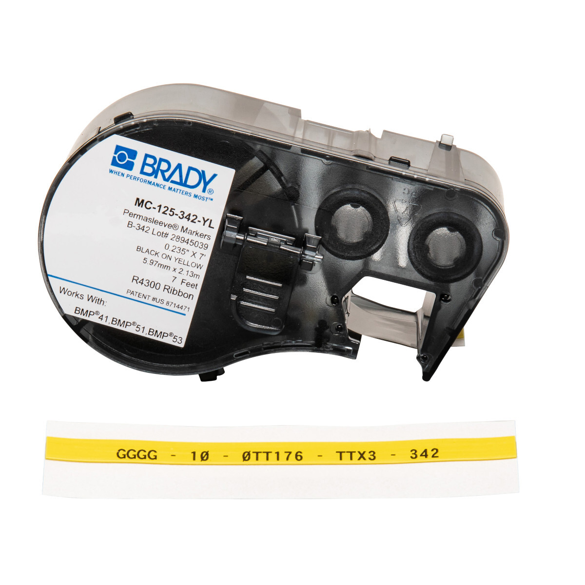 MSERIES B342 YLW 0.235"X7' 1 ROLL