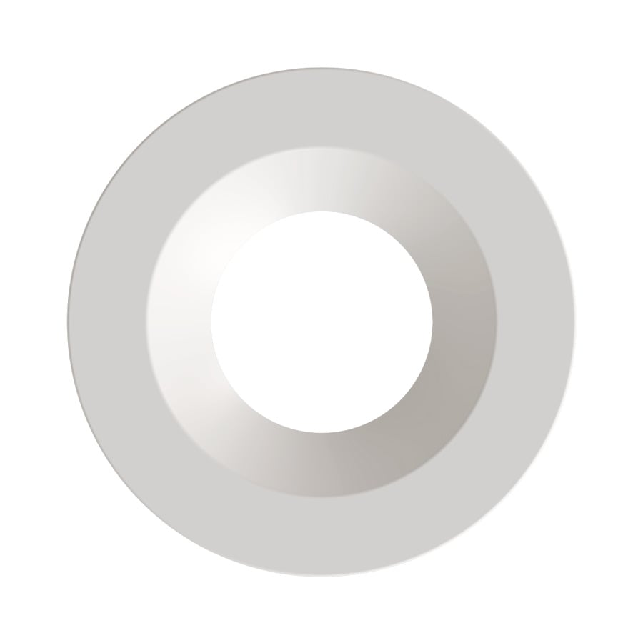 COLOR TRIM FOR 6" MODULAR DOWNLIGHT ROUND WHITE SMOOTH