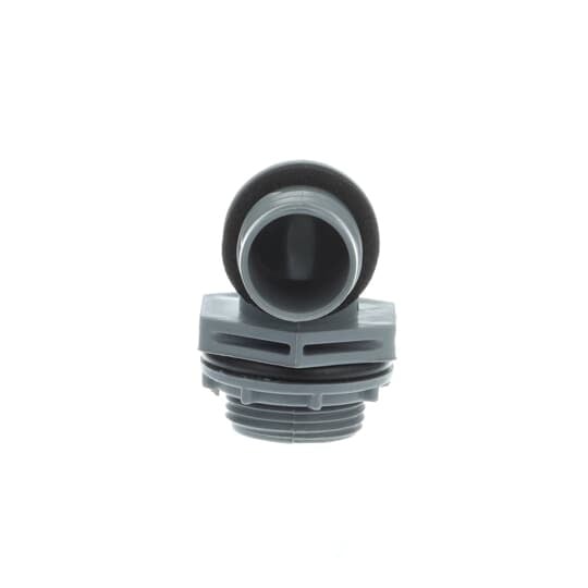 3/4 Inch, 90 Degree, One-Piece Liquidtight Non-Metallic Fitting, CSA, UL E32447, Temperatures up to 60 Degrees C, PVC, Grey