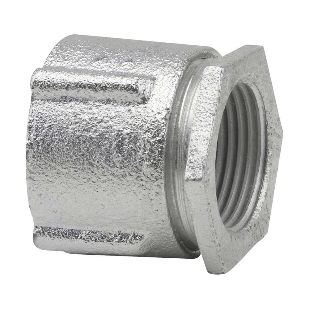 Eaton Crouse-Hinds series three-piece conduit coupling, Rigid/IMC, Malleable iron, Concrete tight, 3/4"