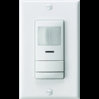 Wall switch decorator sensor with convertible neutral/no neutral wiring, 1 switch/manual on, White, SKU - 219V05