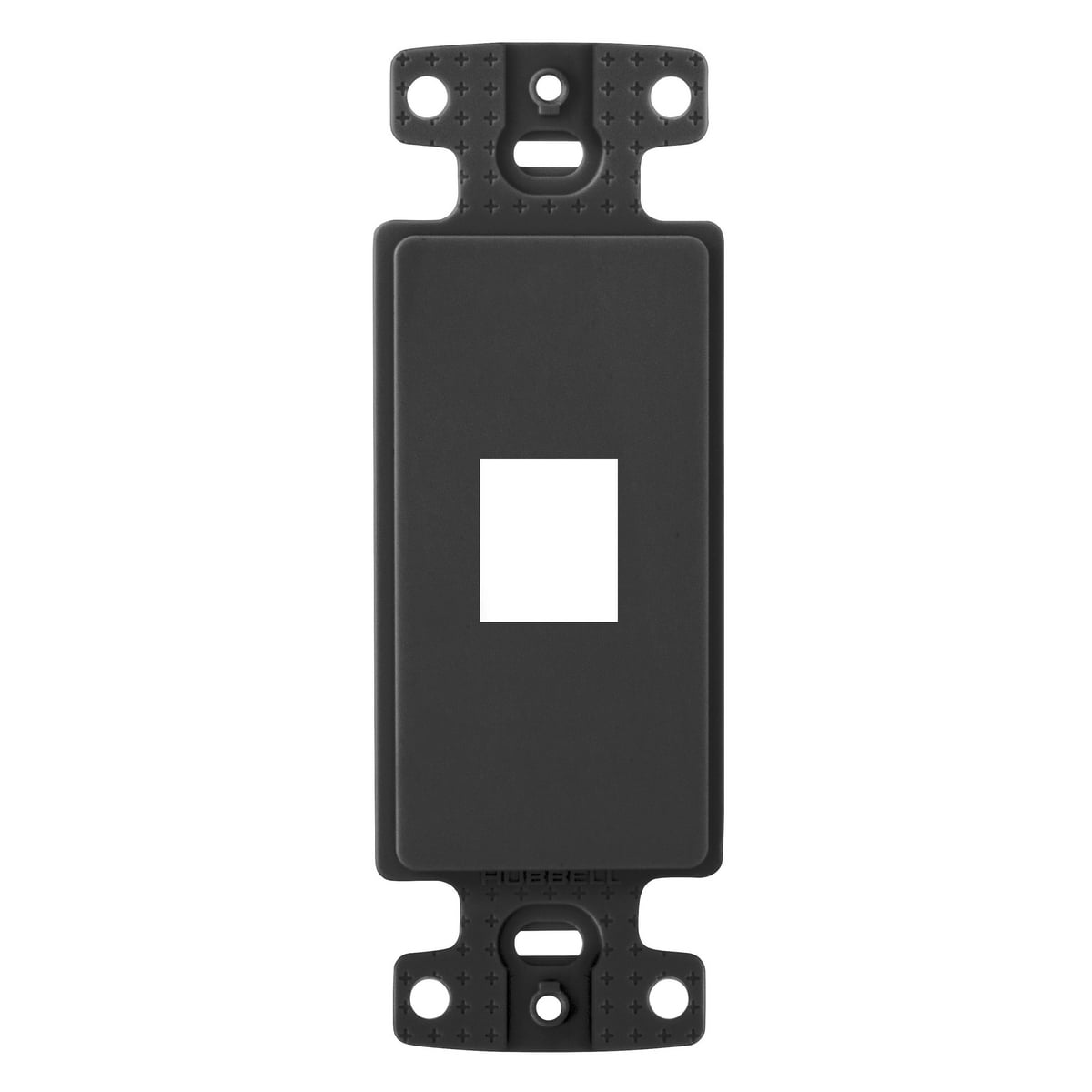 Plate, Decorator Keystone Frame, 1-Port, Black