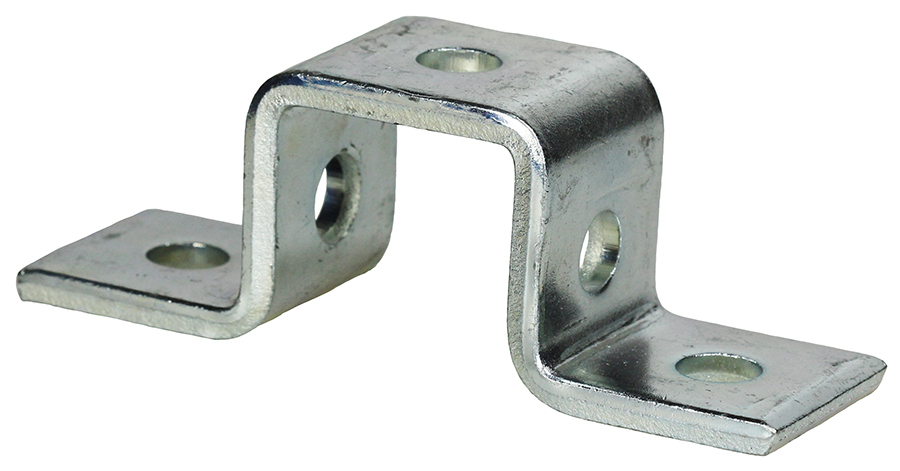 U-Shaped Fitting, 5-1/2 x 1-5/8 x 1-5/8 in. Size, Cold Formed Steel material, Electrogalvanized Finish