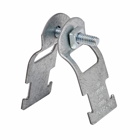 Eaton B-Line series multi-grip and offset pipe clamp, 0.0966" H x 4" L x 1.25" W, Steel, 600 Lbs load, Pipe clamp for thinwall (EMT)