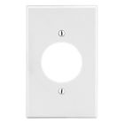 Wallplate, 1-Gang, 1.60" Opening, White