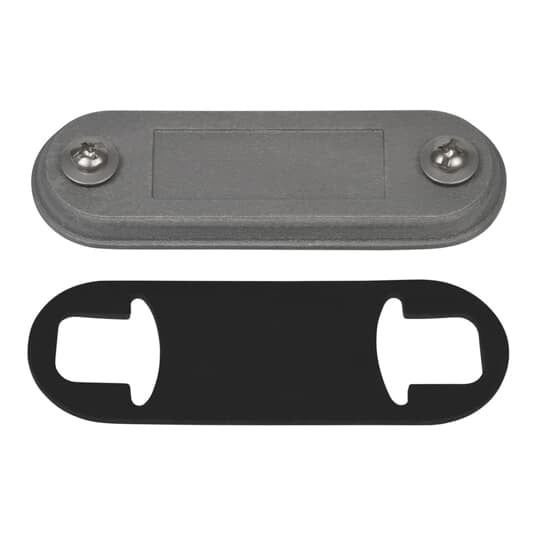 1/2 Inch Replacement Cover for Conduit Body, Form 7, Sand-Cast Aluminum, Includes Neoprene Gasket